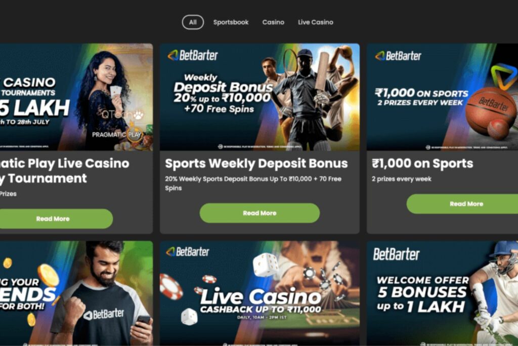 advantage of Betbarter exclusive site bonuses