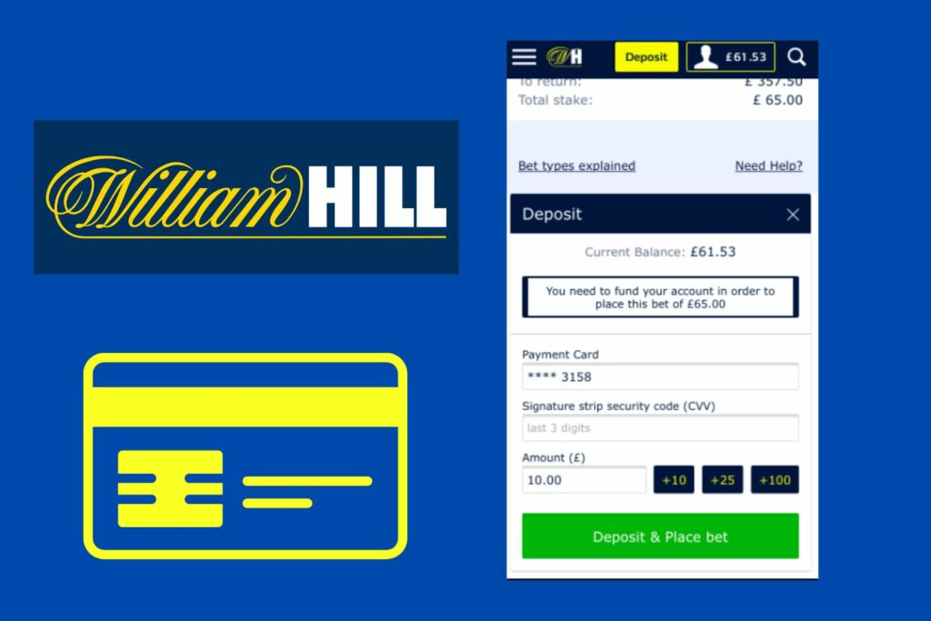 How to deposit funds at WilliamHill online bookmaker